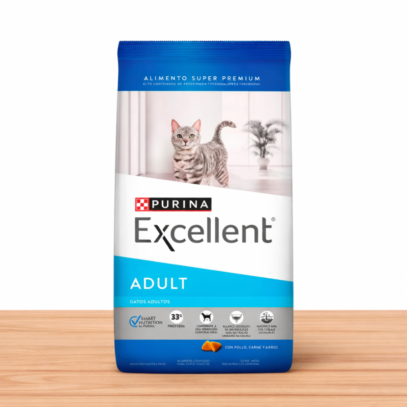 EXCELLENT CAT ADULTO POLLO/ARROZ _ TAMAÑO X 7.5 KG