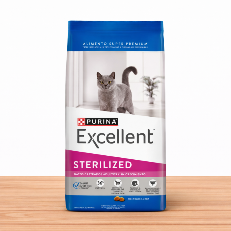 EXCELLENT CAT ESTERILIZADO _ TAMAÑO X 1 KG