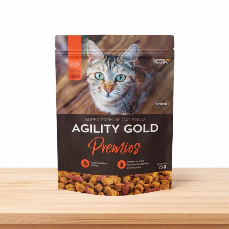 AGILITY GOLD GATO PREMIOS _ TAMAÑO X 75 GR