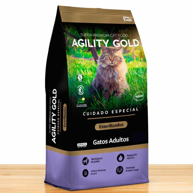AGILITY GOLD GATOS ESTERILIZADOS _ TAMAÑO X 1.5 KG