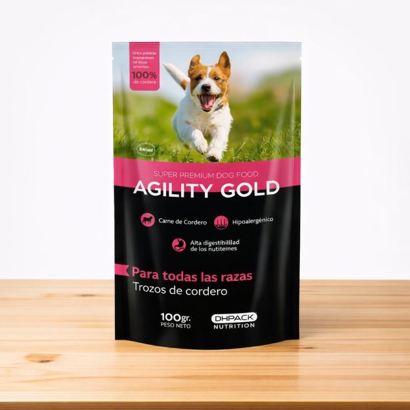 POUCHE AGILITY ADULTO X 100 GR _ SABOR CORDERO
