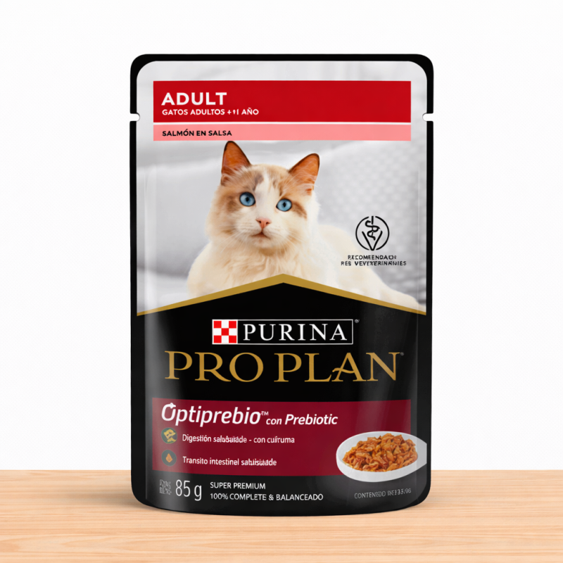 POUCHE PROPLAN GATO X 85 GR _ SABOR SALMON (ADULTO)