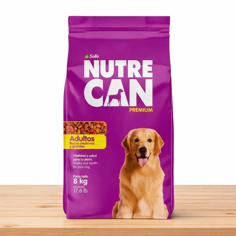 NUTRECAN ADULTO RAZA MEDIANA/GRANDE _ TAMAÑO X 8 KG