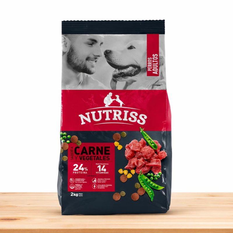 NUTRISS ADULTO CARNE/VEG _ TAMAÑO X 2 KG