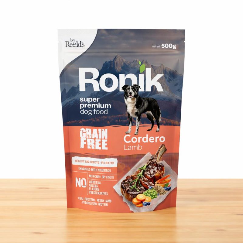 RONIK ALIMENTO HUMEDO GRAIN FREE X 500 GR _ SABOR CORDERO