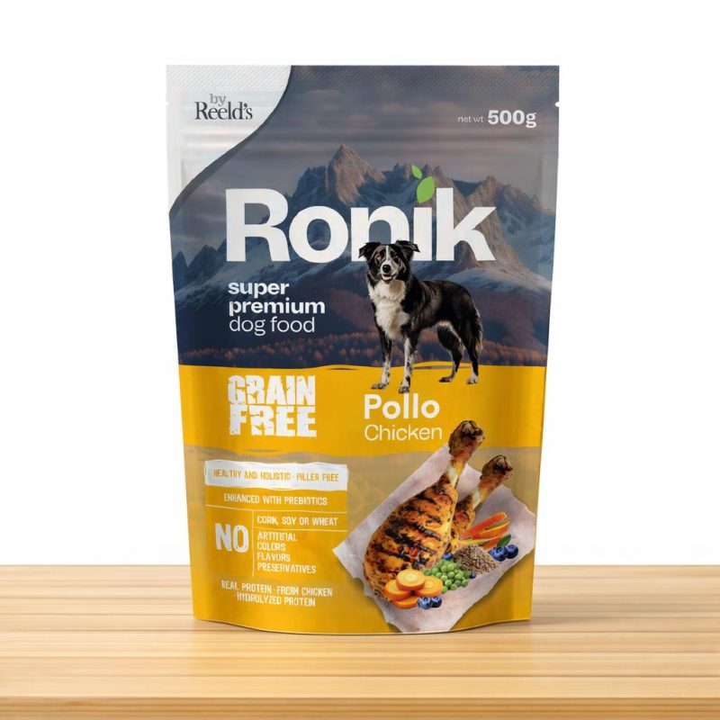 RONIK ALIMENTO HUMEDO GRAIN FREE X 500 GR _ SABOR POLLO