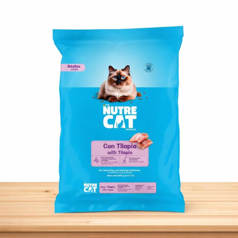 NUTRECAT TILAPIA _ TAMAÑO X 500 GR