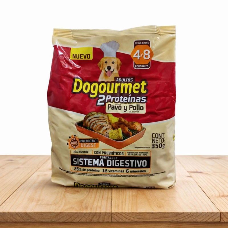 DOGOURMET ADULTO PAVO Y POLLO _ TAMAÑO X 350 GR