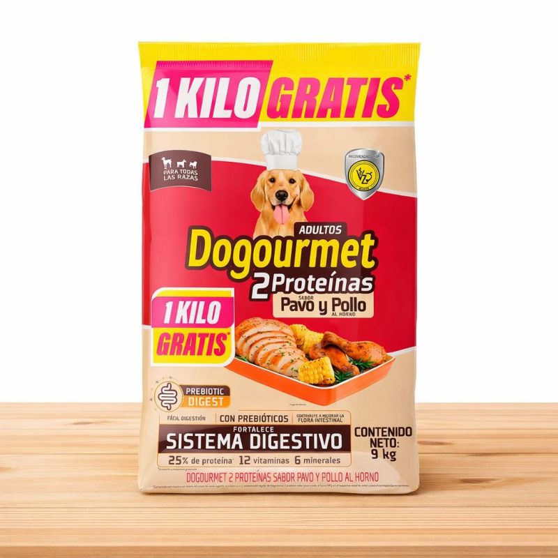 DOGOURMET ADULTO PAVO Y POLLO _ TAMAÑO X 9 KG