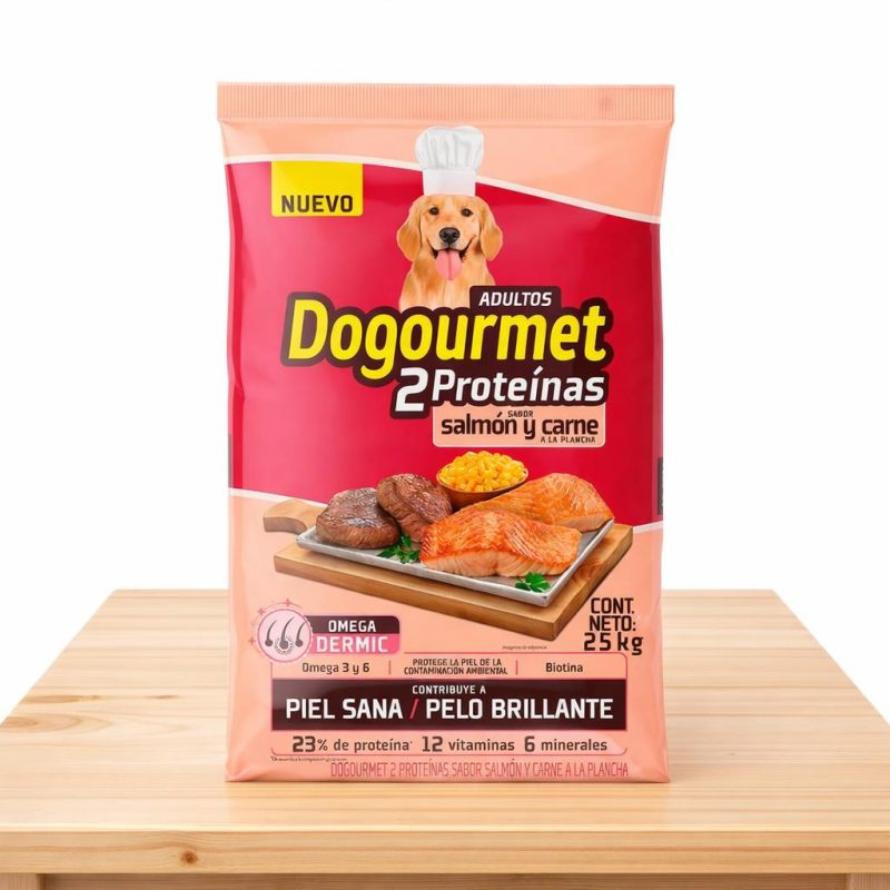 DOGOURMET ADULTO SALMON Y CARNE _ TAMAÑO X 25 KG