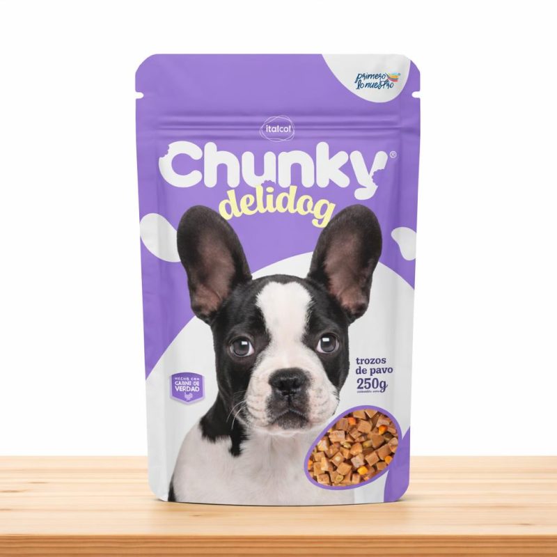 POUCHE DELIDOG CHUNKY X 250 GR _ SABOR PAVO