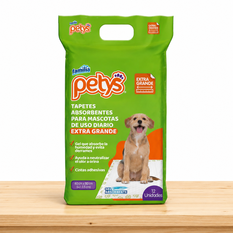 TAPETES PETYS GRANDES (60CM X 80CM) _ TAMAÑO X 12 UND