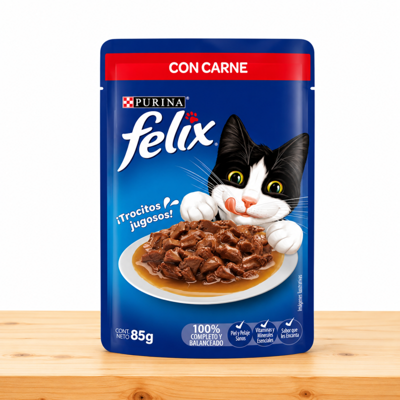POUCHE FELIX X 85 GR _ SABOR CARNE