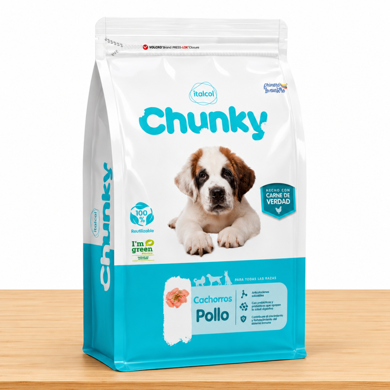 CHUNKY CACHORRO POLLO _ TAMAÑO X 4 KG