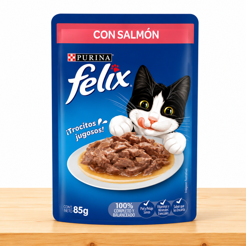 POUCHE FELIX X 85 GR _ SABOR SALMON
