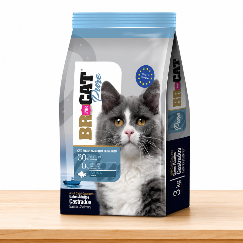 BR FOR CAT CASTRADO SALMON _ TAMAÑO X 3 KG