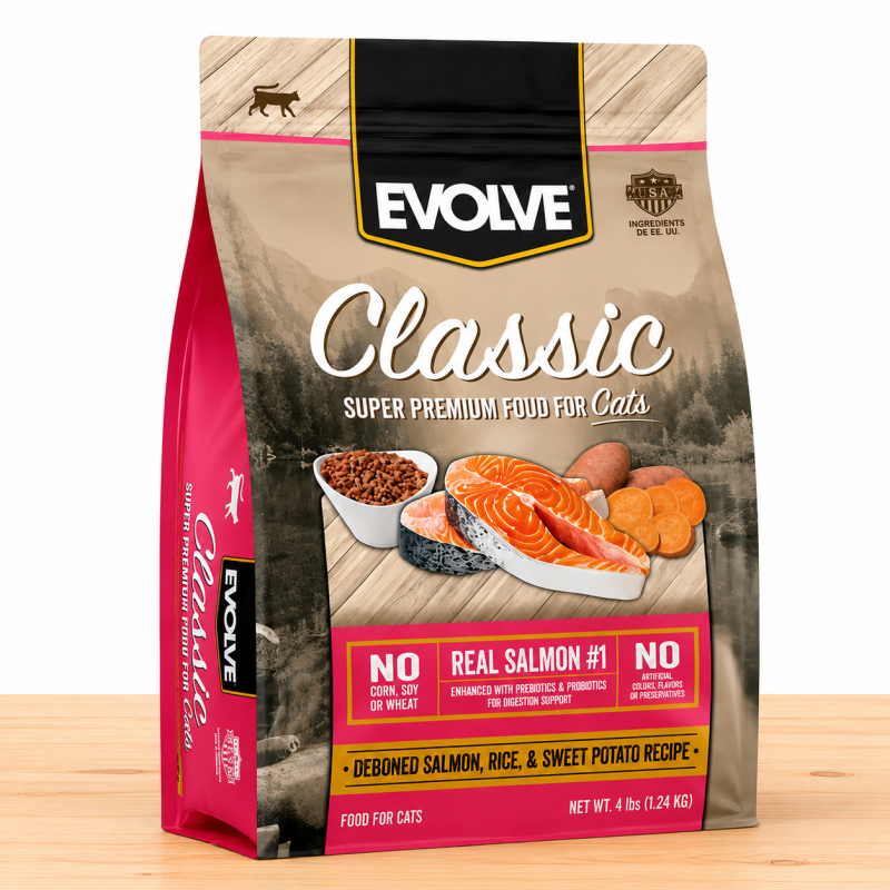 EVOLVE CAT CLASSIC SALMON _ TAMAÑO X 1.24 KG