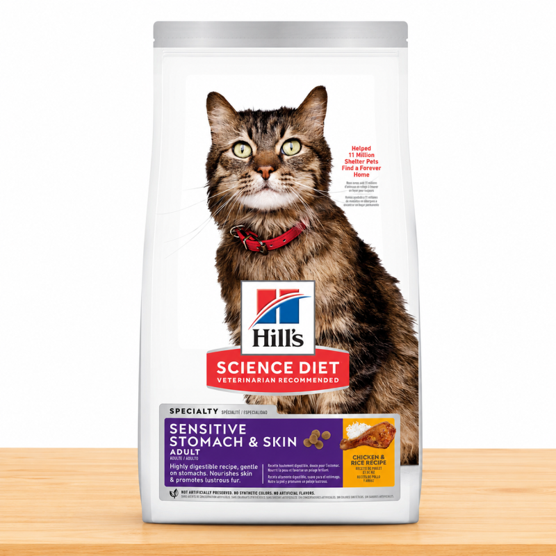 HILLS FELINE ADULTO SENSITIVE STOMACH Y SKIN X 3.5 LB