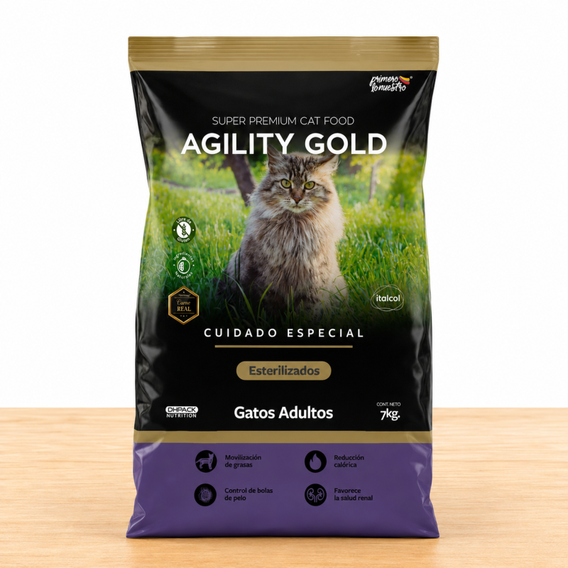 AGILITY GOLD GATOS ESTERILIZADOS _ TAMAÑO X 7 KG