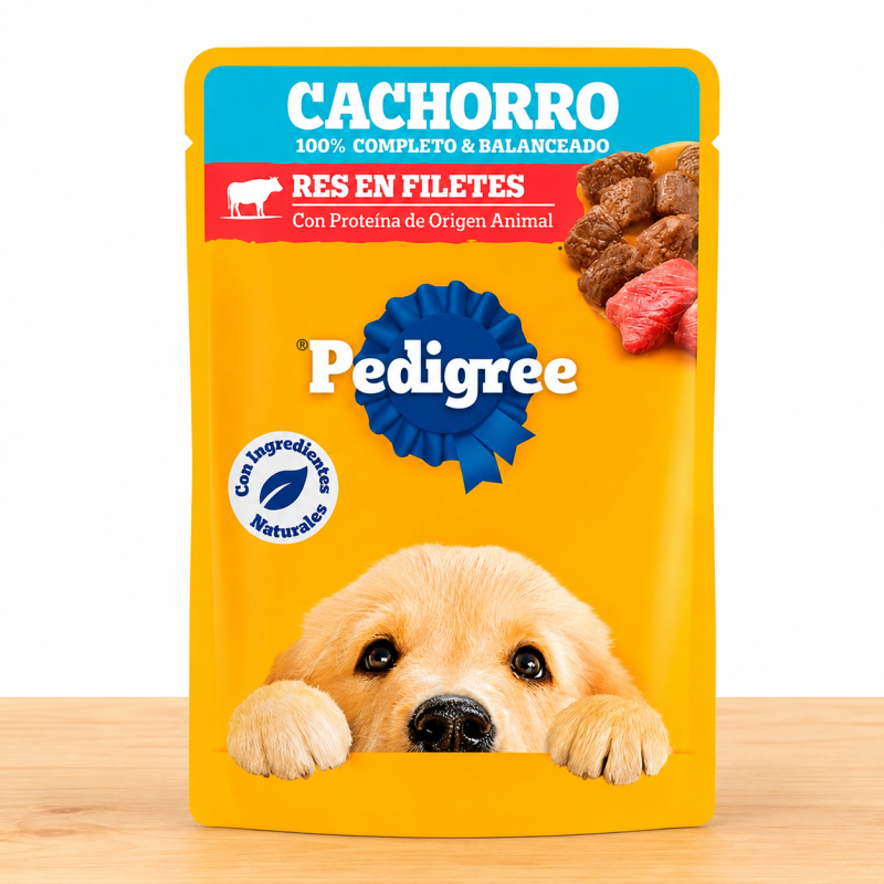 POUCHE PEDIGREE CACHORRO X 100 GR _ SABOR RES