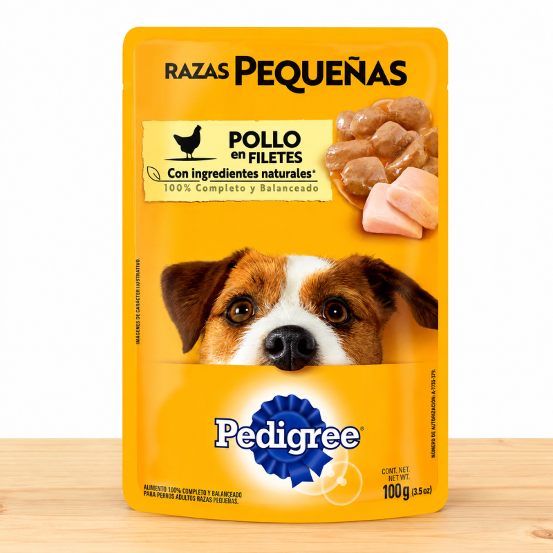 POUCHE PEDIGREE RAZA PEQ X 100 GR _ SABOR POLLO
