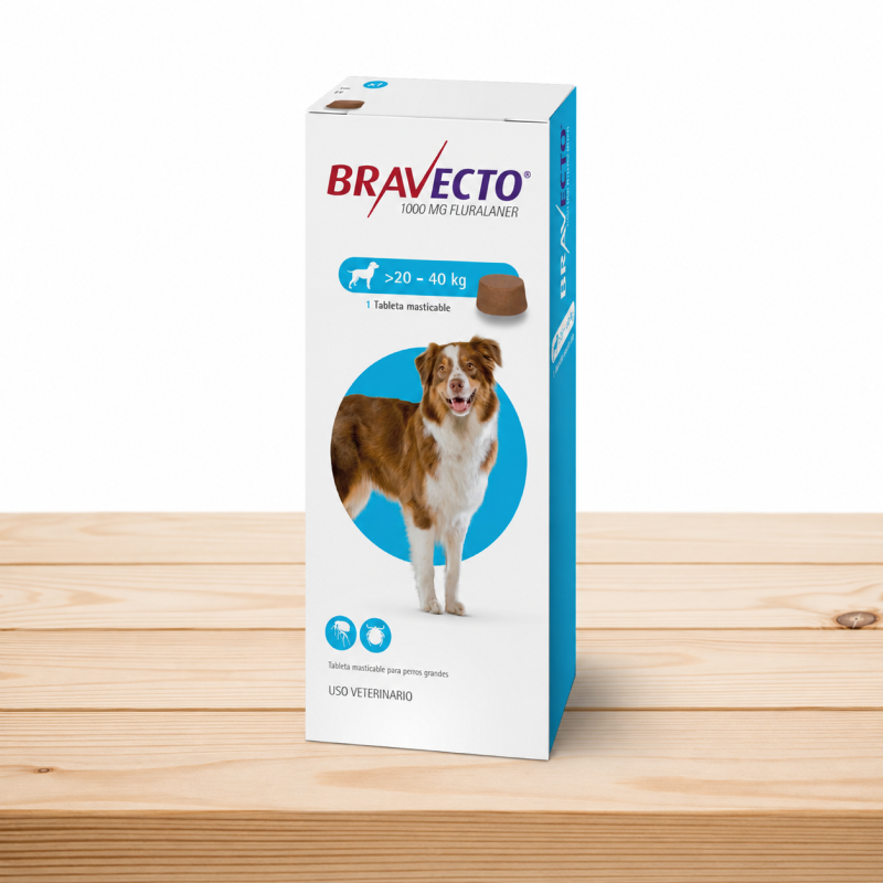 BRAVECTO 20 - 40 KG / AZUL (1.000MG)