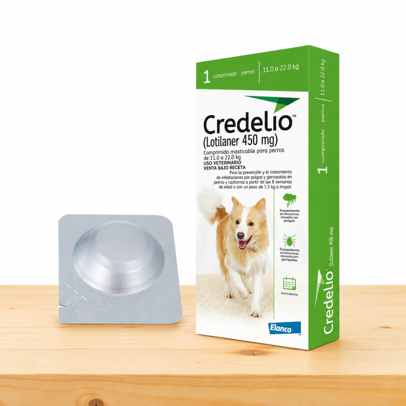CREDELIO PERRO 11 - 22 KG / VERDE (450 MG)