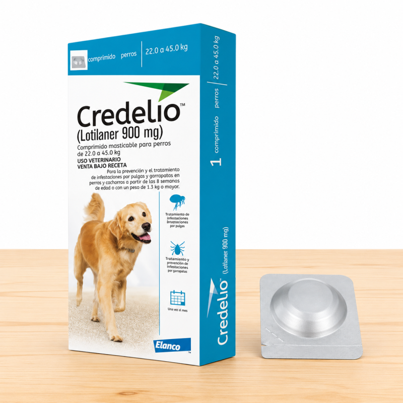 CREDELIO PERRO 22 - 45 KG / AZUL (900 MG)