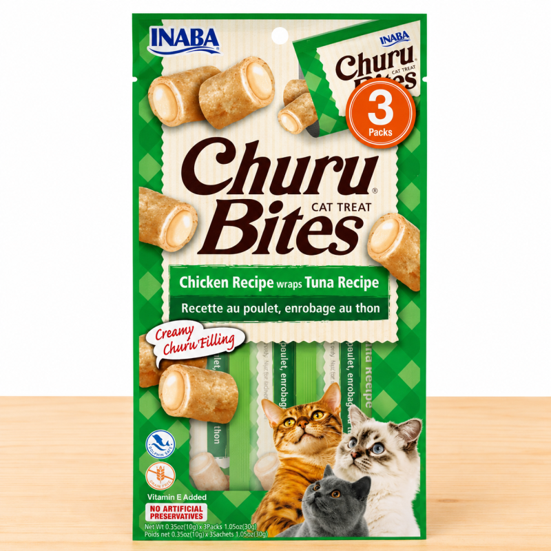 CHURU BITES GATO PAQ X 3 UND _ SABOR CHICKEN/TUNA