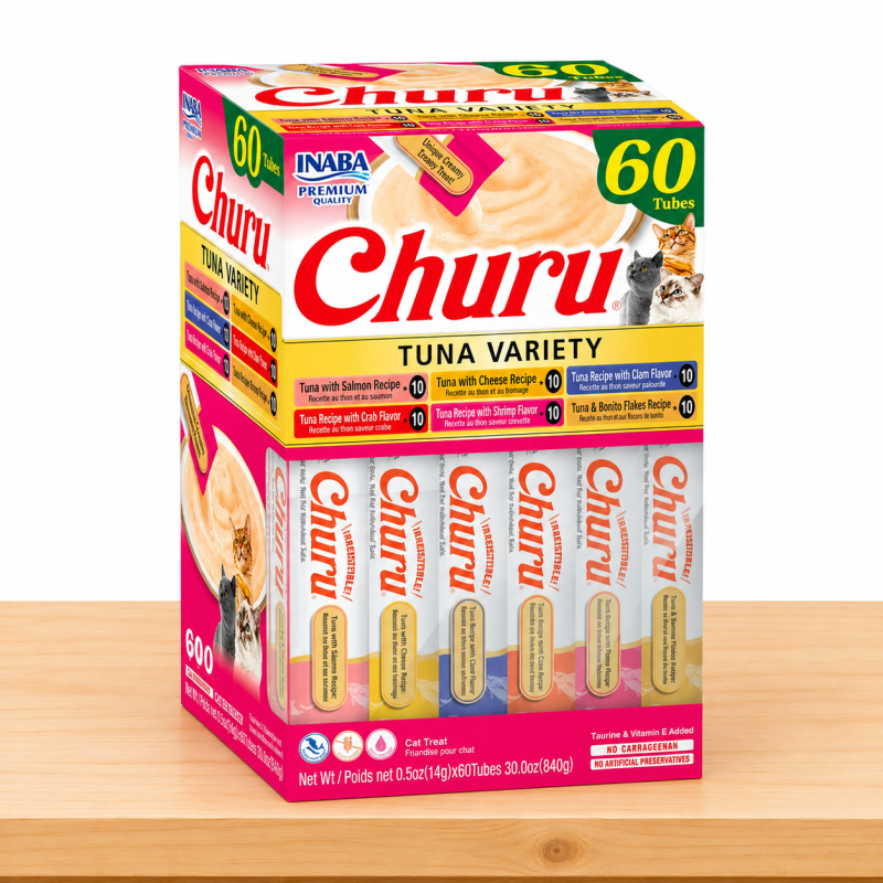 CHURU VARIETY CAJA X 60 UND _ SABOR TUNA VARIETY