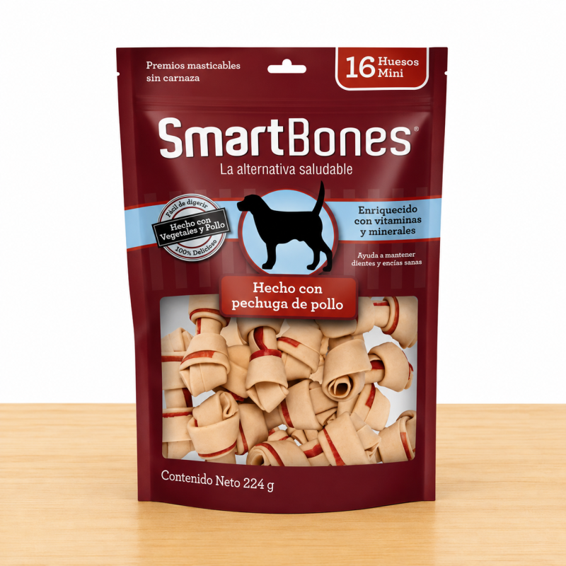 SMARTBONES POLLO _ TAMAÑO X 16 UND
