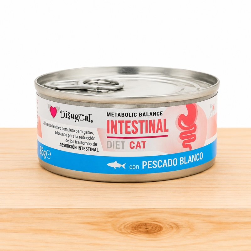 DISUGUAL CAT DIET INTESTINAL X 85 GR _ SABOR PESCADO BLANCO