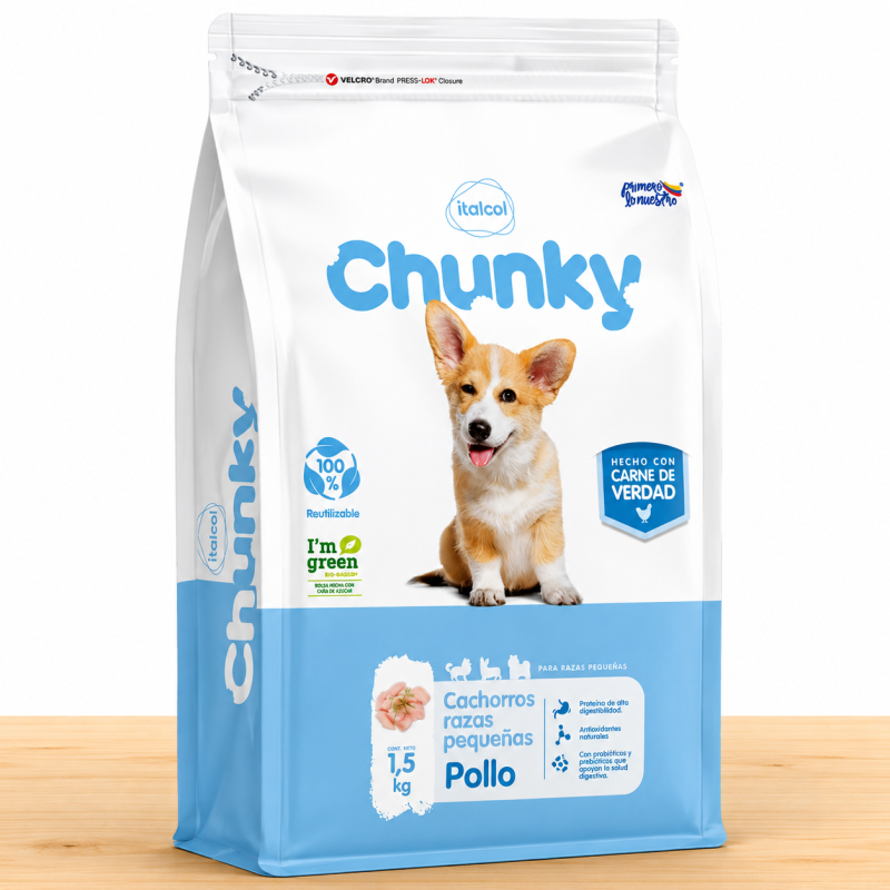 CHUNKY CACHORRO RAZAS PEQUEÑAS _ TAMAÑO X 1.5 KG