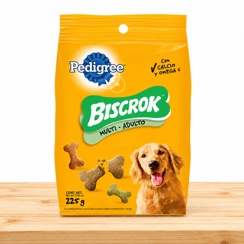GALLETAS PEDIGREE BISCROK RAZA GRANDE X 225 GR