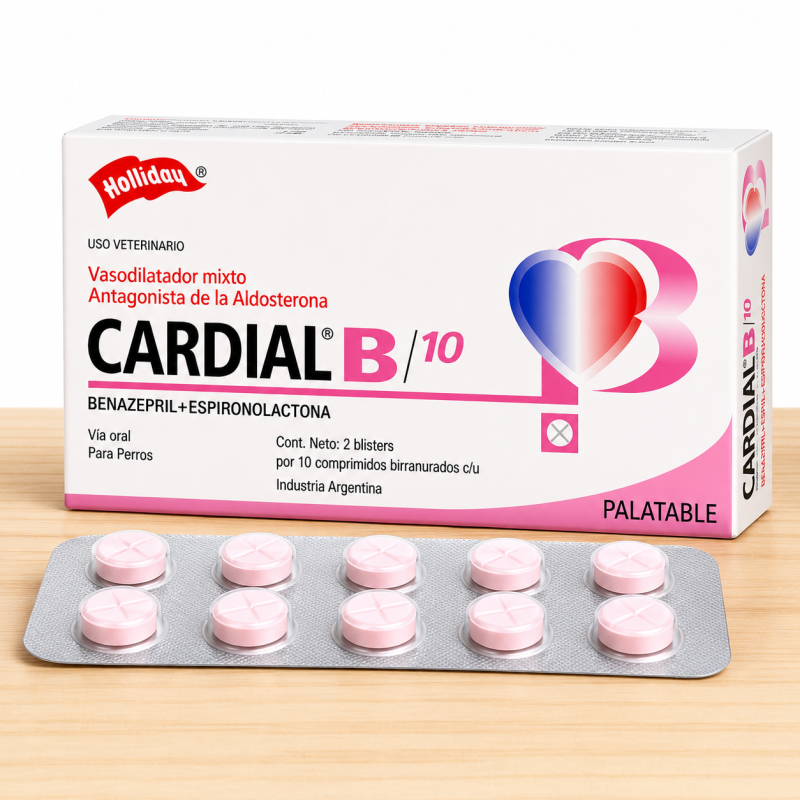 CARDIAL B/10 MG _ TAMAÑO X UND