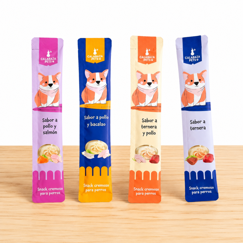 SNACK CREMOSO PERRO CALABAZA _ SABOR TERNERA
