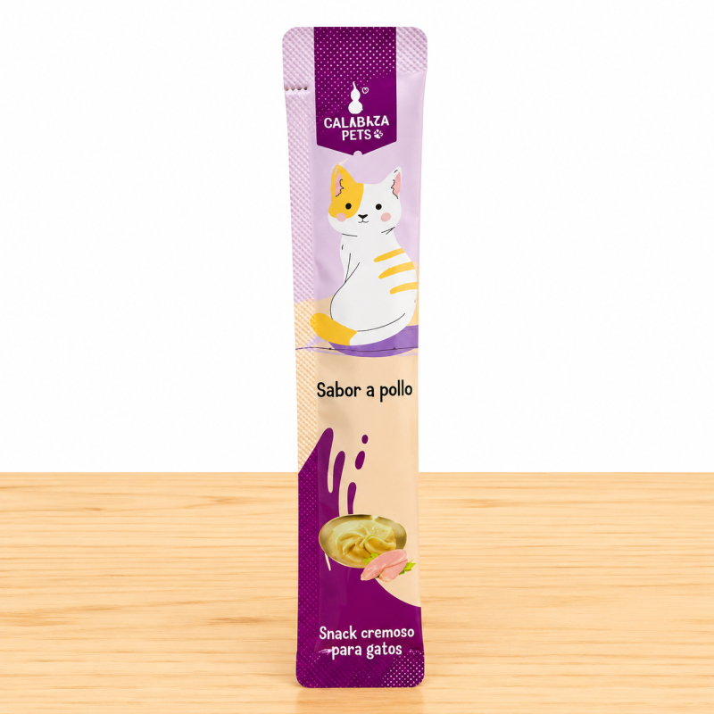 SNACK CREMOSO GATO CALABAZA _ SABOR POLLO