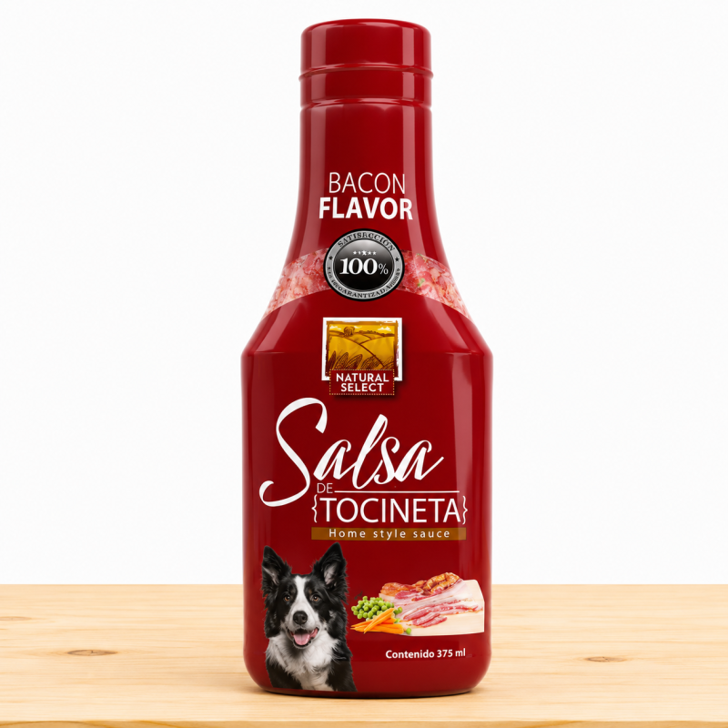 NATURAL SELECT SALSA PERROS X 375 ML _ SABOR TOCINETA