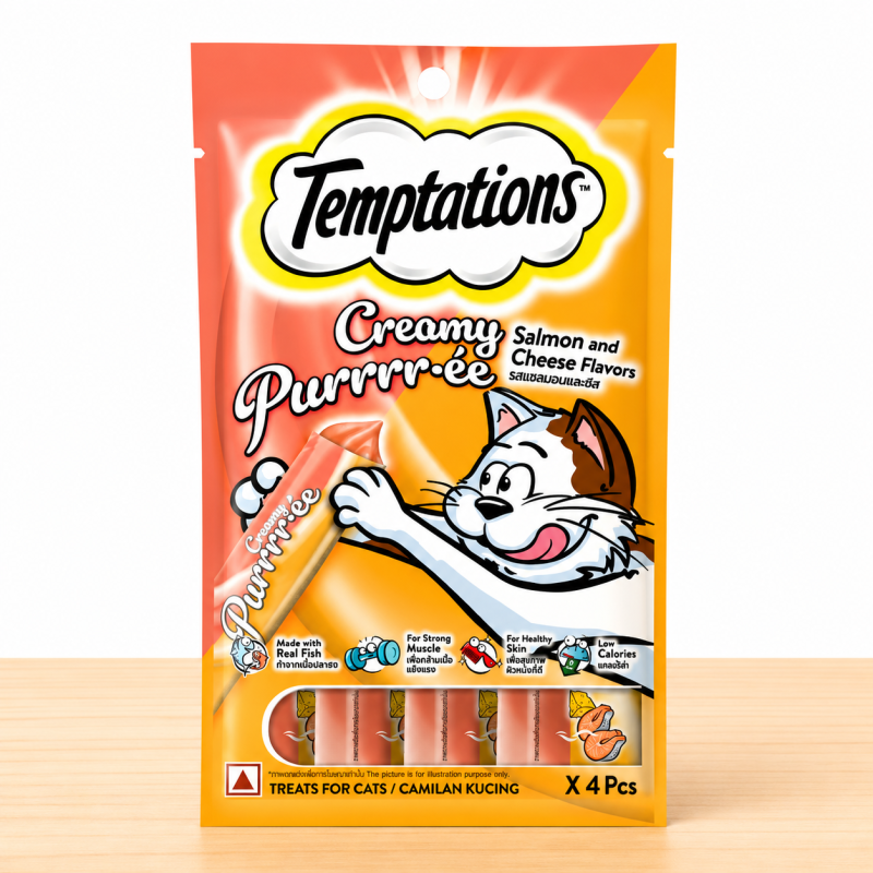 CREAMY TEMPTATIONS X PAQ 4 UND _ SABOR SALMON/CHEESE