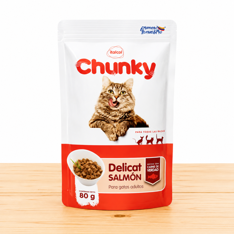 POUCHE DELICAT CHUNKY X 80 GR _ SABOR SALMON