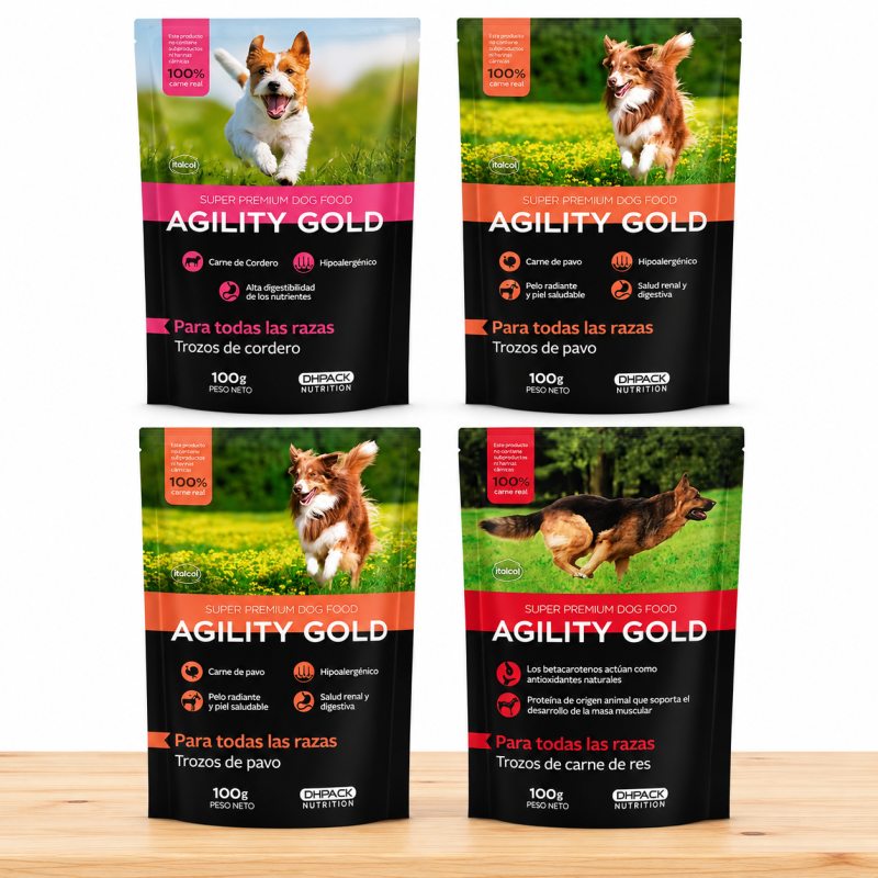 PROMO X 4 POUCHE AGILITY ADULTO SURTIDO