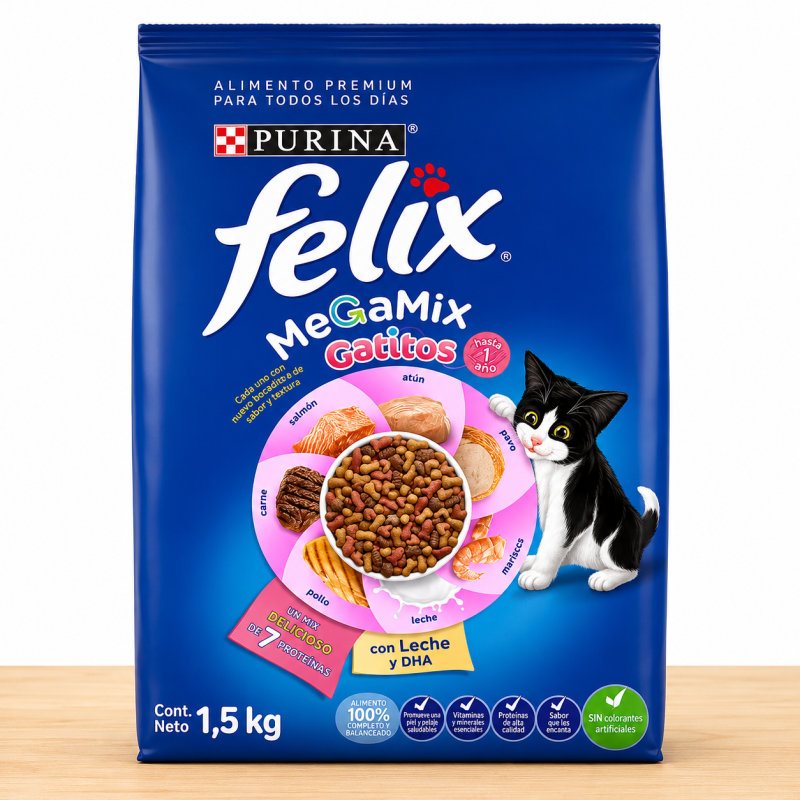 FELIX MEGAMIX GATITOS _ TAMAÑO X 1.5 KG