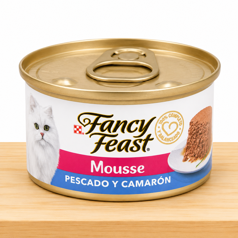LATA FANCY FEAST X 85 GR _ SABOR PESCADO/CAMARON