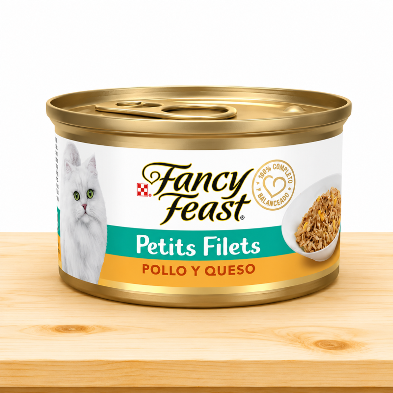 LATA FANCY FEAST X 85 GR _ SABOR POLLO/QUESO