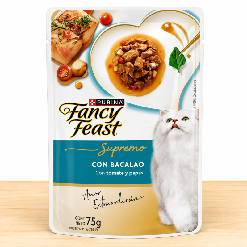 POUCHE FANCY FEAST X 75 GR _ SABOR BACALAO