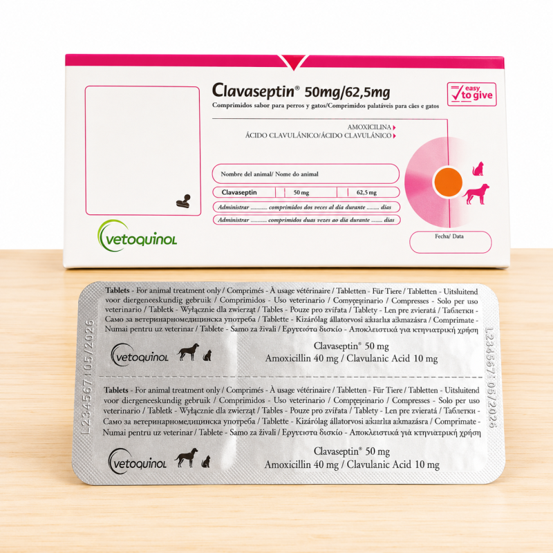 CLAVASEPTIN 50 MG _ TAMAÑO X BLISTER 10 UND