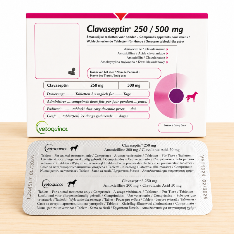 CLAVASEPTIN 250 MG _ TAMAÑO X BLISTER 10 UND